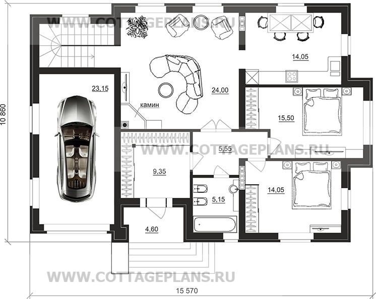 Поэтажные планы проект дома 101-54 общ. площадь 213,25 м2