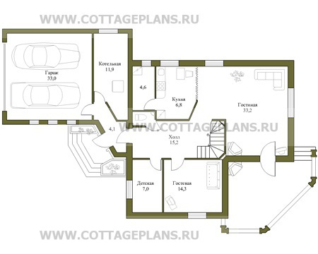 Поэтажные планы проект дома 50-57 общ. площадь 219,0м2