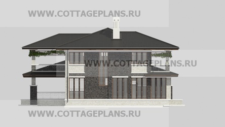 Фасады проект дома 15-41 общ. площадь 328,80 м2