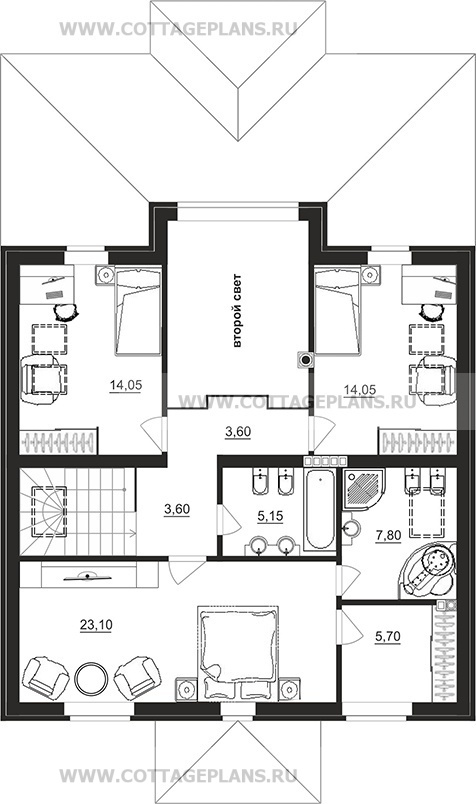 Поэтажные планы проект дома 77-98 общ. площадь 163,75 м2
