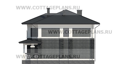 Фасады проект дома 205-16 общ. площадь 371,20 м2