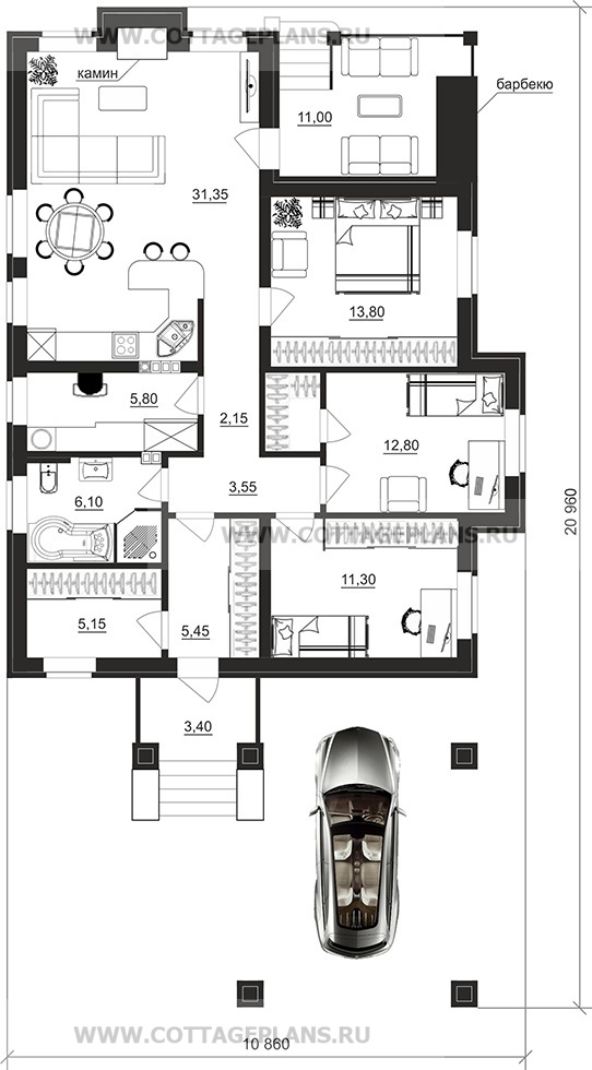 Поэтажные планы проект дома 900-18 общ. площадь 97,45 м2