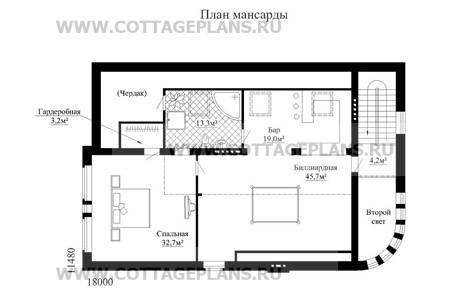 Поэтажные планы проект дома 33-16 общ. площадь 270,3м2