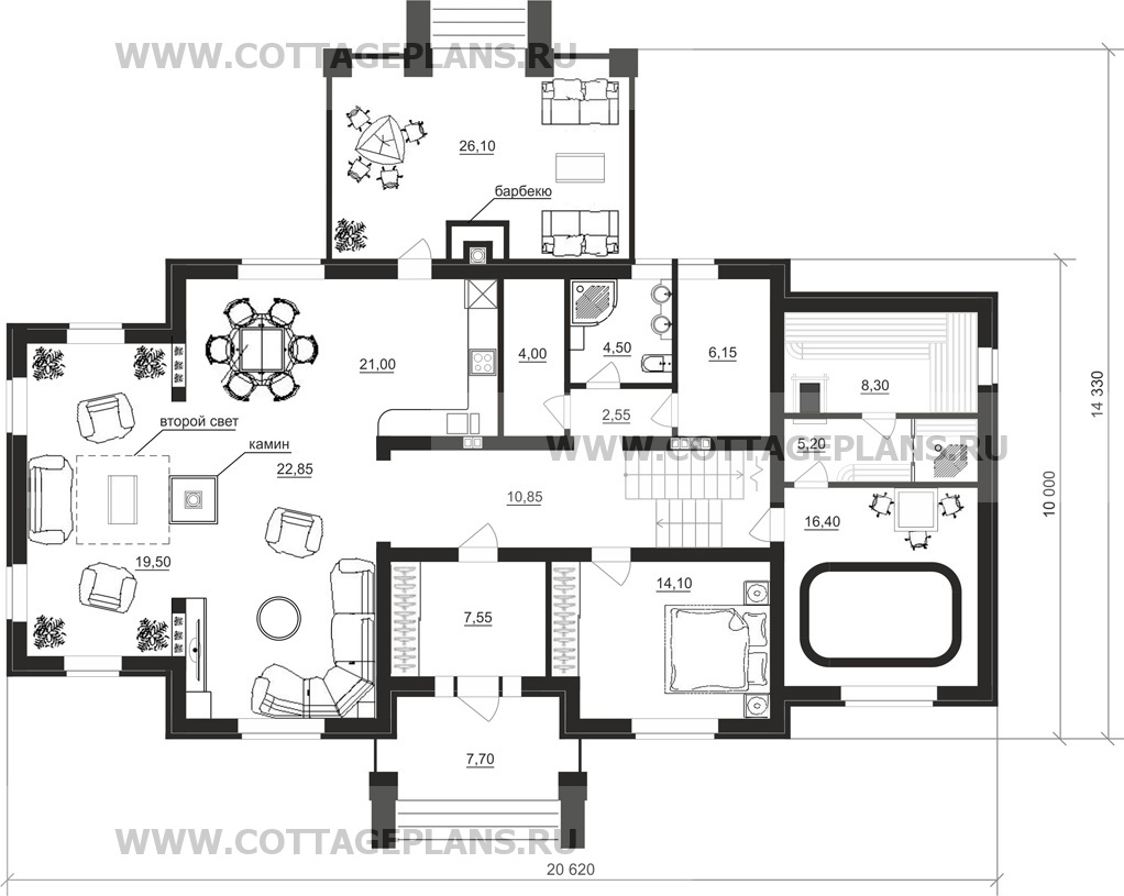 Поэтажные планы проект дома 76-83 общ. площадь 380,50 м2
