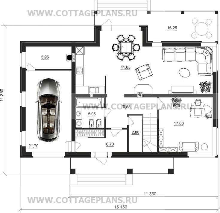 Поэтажные планы проект дома 14-06 общ. площадь 161,25 м2