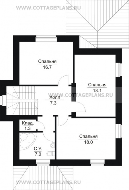 Поэтажные планы проект дома 30-22 общ. площадь 163,4м2