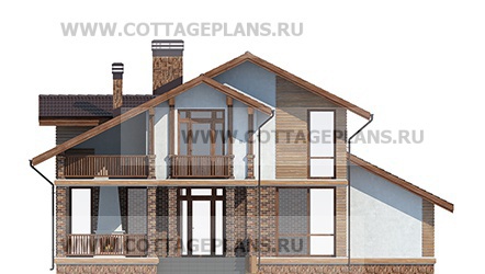 Фасады проект дома 75-48 общ. площадь 202,85 м2