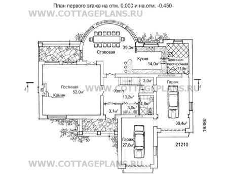 Поэтажные планы проект дома 49-94 общ. площадь 370,8 м2