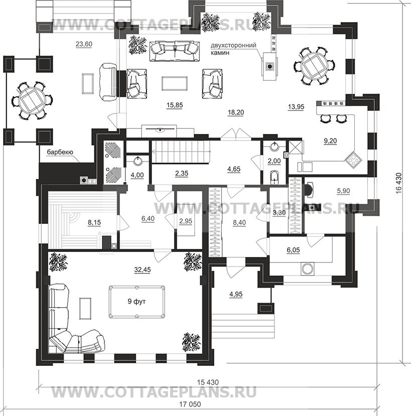 Поэтажные планы проект дома 102-01 общ. площадь 250,40 м2