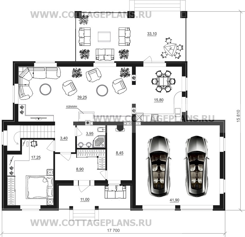 Поэтажные планы проект дома 23-02 общ. площадь 218,05 м2