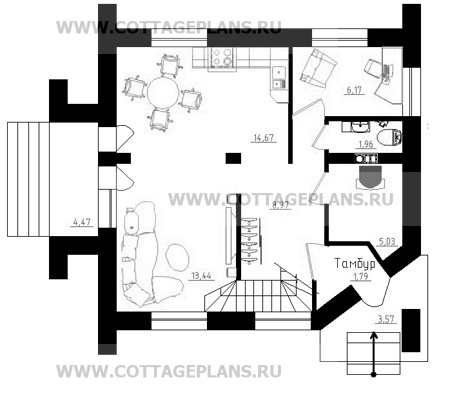 Поэтажные планы проект дома 88-28 общ. площадь 118,51 м2