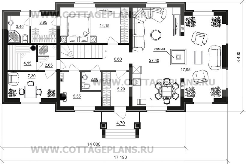 Поэтажные планы проект дома 94-40 общ. площадь 160,50 м2