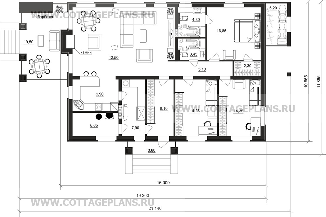 Поэтажные планы проект дома 900-70 общ. площадь 136,65 м2