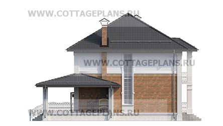 Фасады проект дома 75-22 общ. площадь 205,05 м2