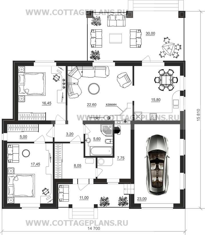 Поэтажные планы проект дома 13-32 общ. площадь 124,90 м2