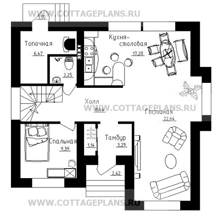 Поэтажные планы проект дома 88-33 общ. площадь 146.30 м2
