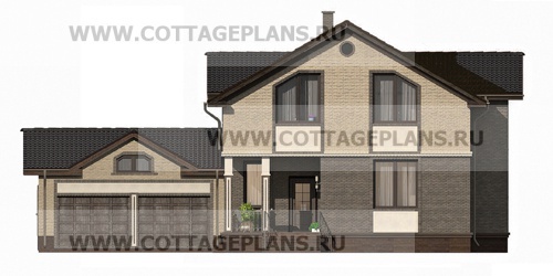 Фасады проект дома 15-74 общ. площадь 218,95 м2