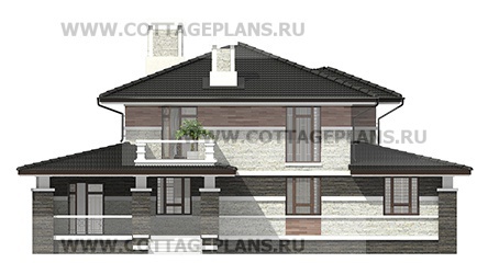Фасады проект дома 77-37 общ. площадь 267,95 м2