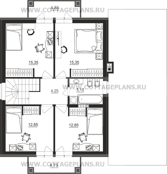 Поэтажные планы проект дома 21-81 общ. площадь 184,20 м2