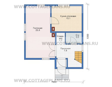 Поэтажные планы проект дома 11-15 общ. площадь 107м2