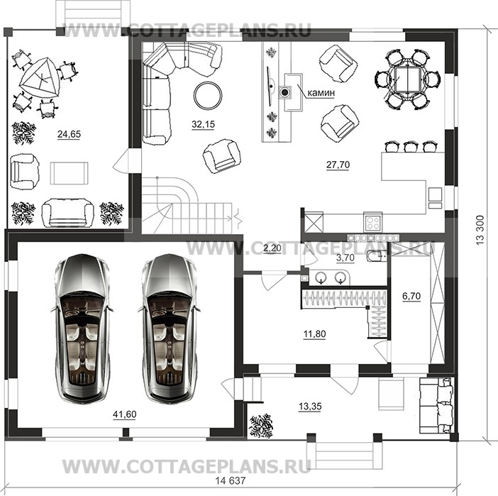 Поэтажные планы проект дома 98-48 общ. площадь 313,95 м2