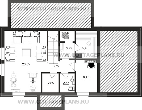 Поэтажные планы проект дома 76-86 общ. площадь 165,45 м2