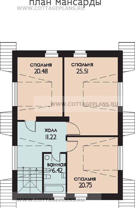 Поэтажные планы проект дома 52-78 общ. площадь 247.00м2