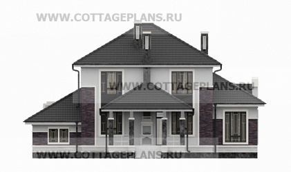 Фасады проект дома 71-28 общ. площадь 325,35 м2