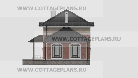 Фасады проект дома 92-45 общ. площадь 169,40 м2