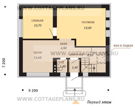 Поэтажные планы проект дома 35-68 общ. площадь 108,5 м2
