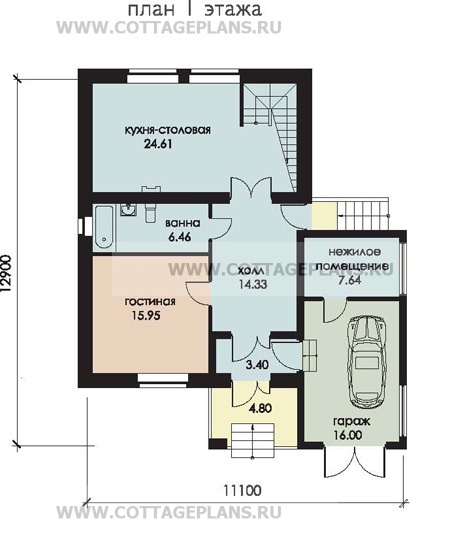 Поэтажные планы проект дома 51-08 общ. площадь 182,6м2