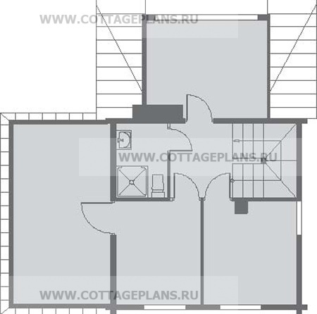 Поэтажные планы проект дома 79-24 общ. площадь 120,67 м2