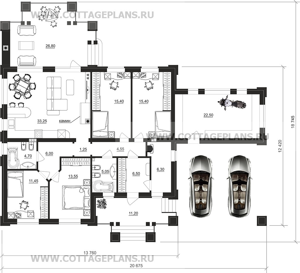 Поэтажные планы проект дома 90-62 общ. площадь 144,30м2