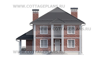 Фасады проект дома 76-12 общ. площадь 272,65 м2