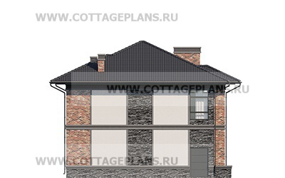 Фасады проект дома 104-53 общ. площадь 167,95 м2