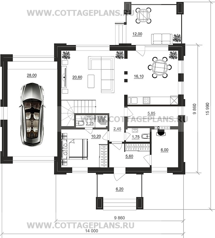 Поэтажные планы проект дома 106-50 общ. площадь 167,25м2