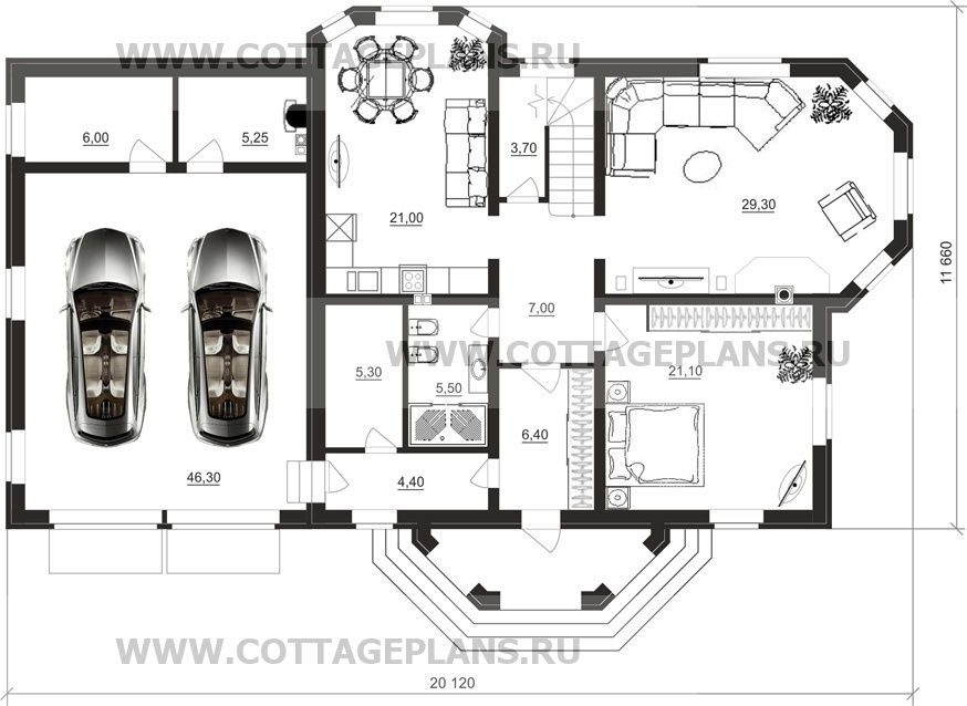 Поэтажные планы проект дома 16-67 общ. площадь 269,00 м2