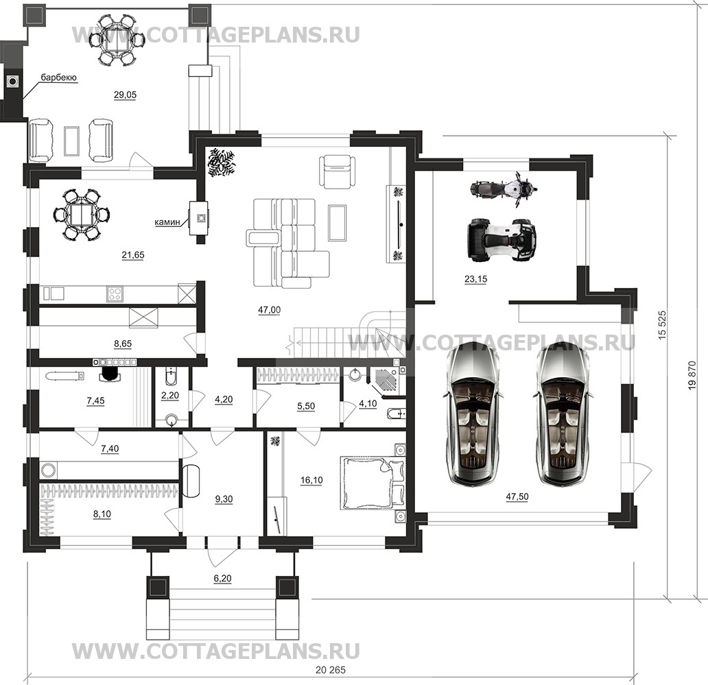 Поэтажные планы проект дома 204-31 общ. площадь 354,30 м2