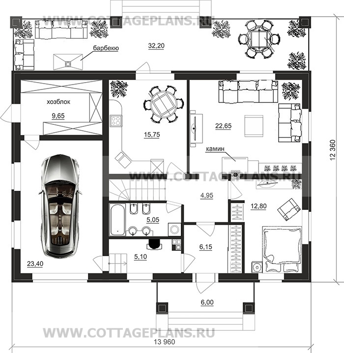 Поэтажные планы проект дома 21-66 общ. площадь 173,50 м2