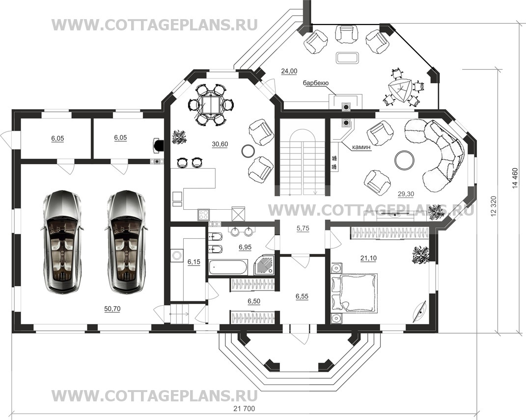 Поэтажные планы проект дома 75-11 общ. площадь 345,75 м2