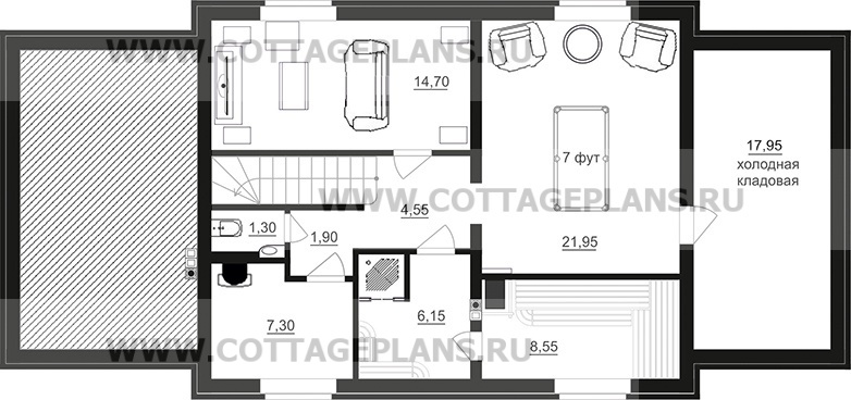 Поэтажные планы проект дома 96-45 общ. площадь 254,25 м2