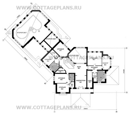 Поэтажные планы проект дома 47-50 общ. площадь 1054,9 м2