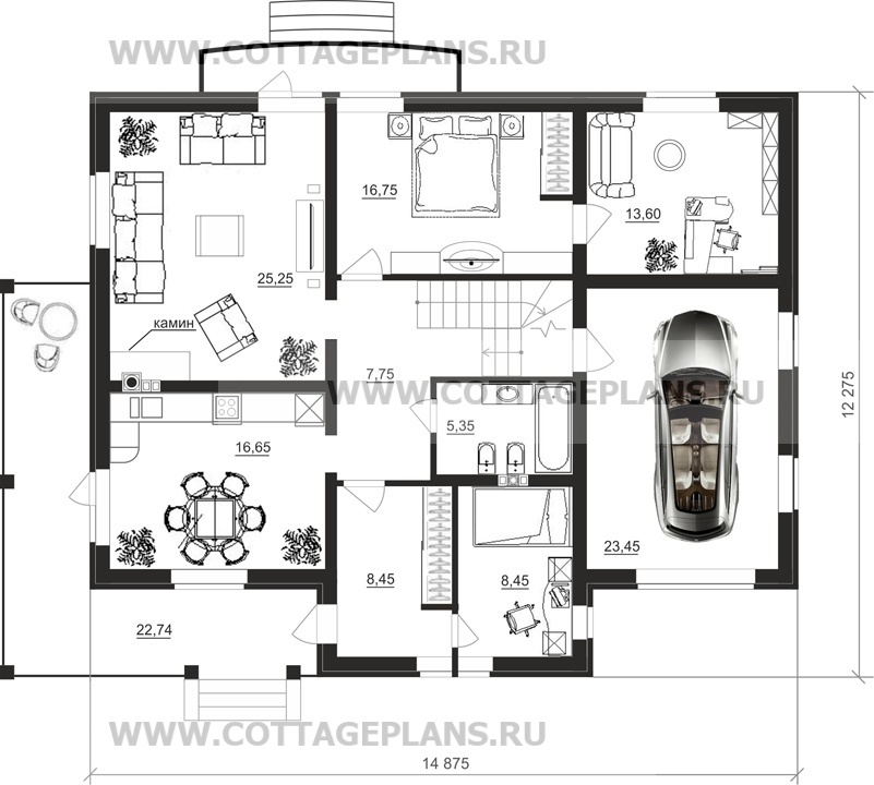 Поэтажные планы проект дома 16-72 общ. площадь 362,90 м2