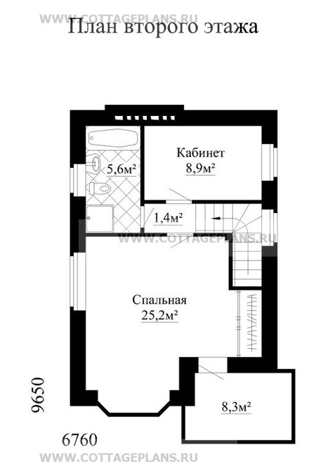 Поэтажные планы проект дома 49-03 общ. площадь 82,5 м2