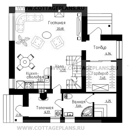 Поэтажные планы проект дома 14-35 общ. площадь 135,78 м2