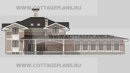 Фасады проект дома 23-68 общ. площадь 334,35 м2