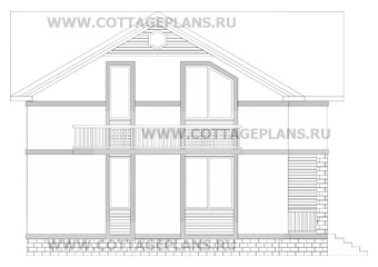 Фасады проект дома 22-60 общ. площадь 239,40 м2