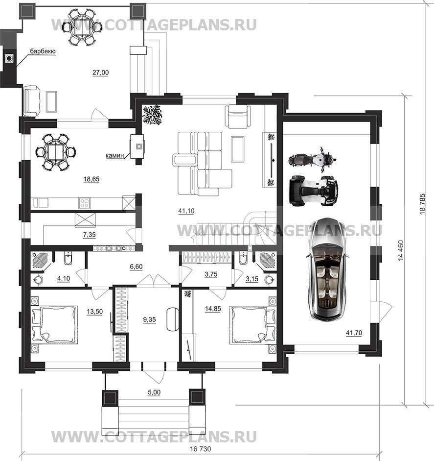 Поэтажные планы проект дома 203-94 общ. площадь 378,4 м2
