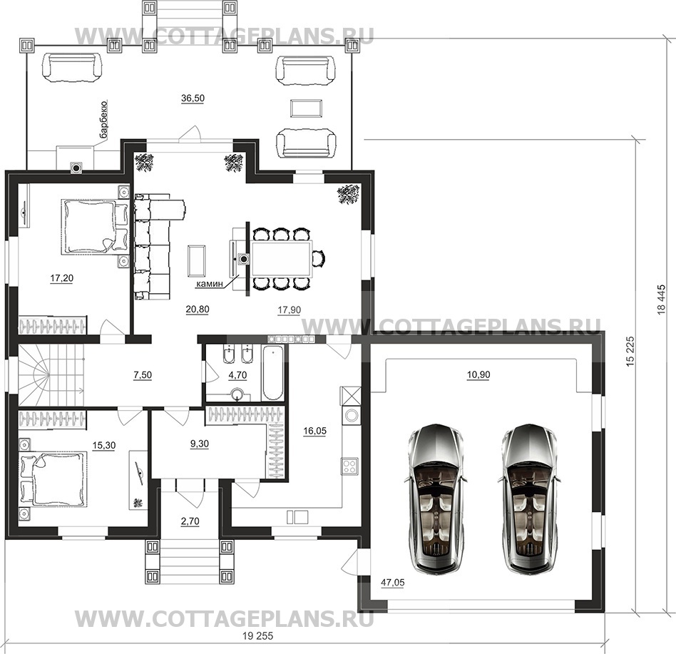 Поэтажные планы проект дома 98-93 общ. площадь 381,10 м2