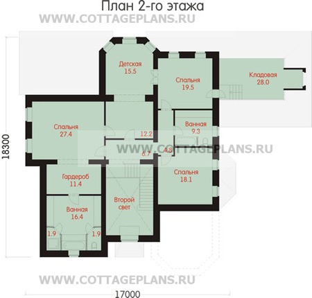 Поэтажные планы проект дома 47-54 общ. площадь 636,8 м2